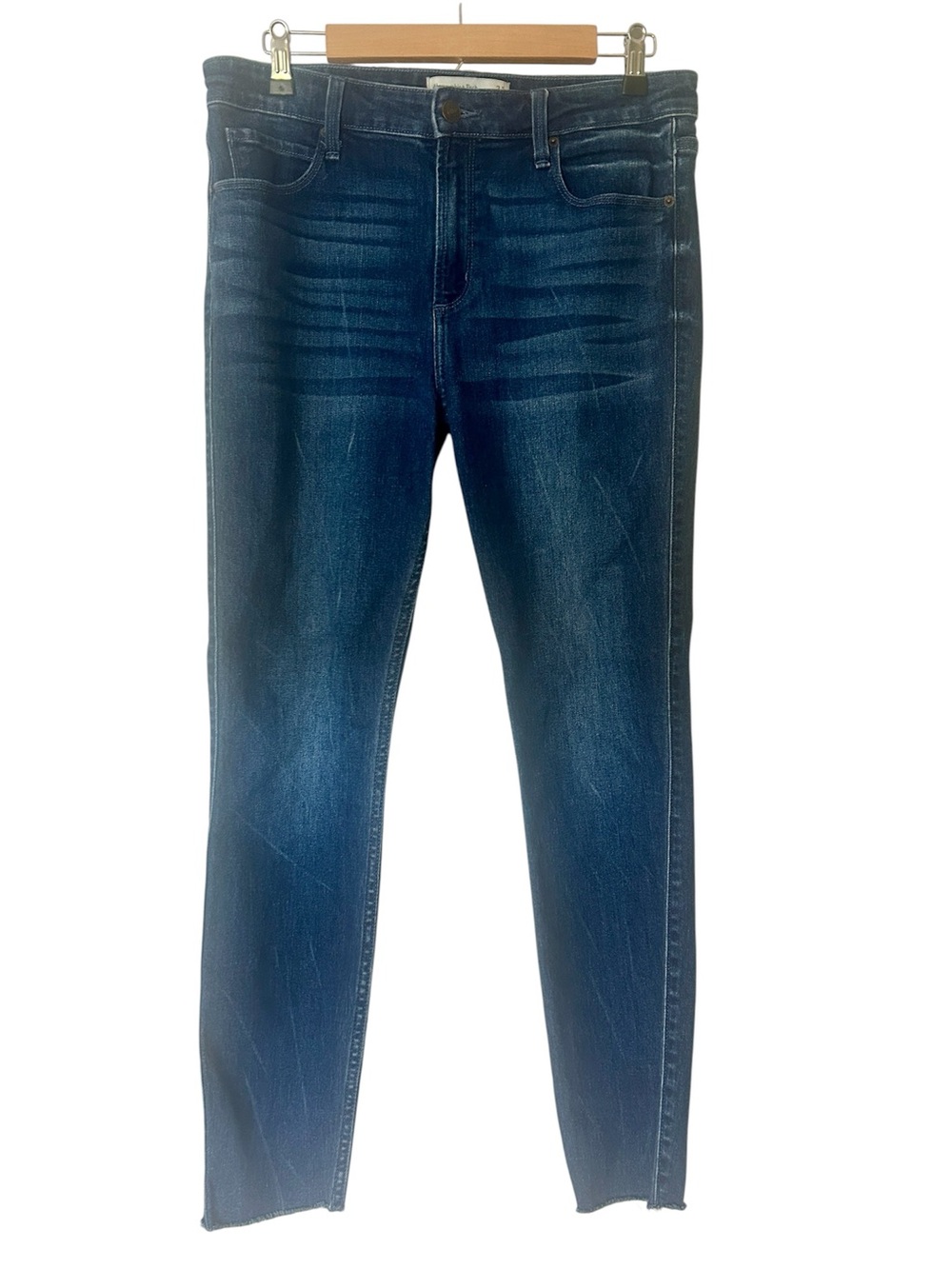 Abercrombie & Fitch Jeans Super Skinny Ankle High Rise Blue Women's size 31 12R